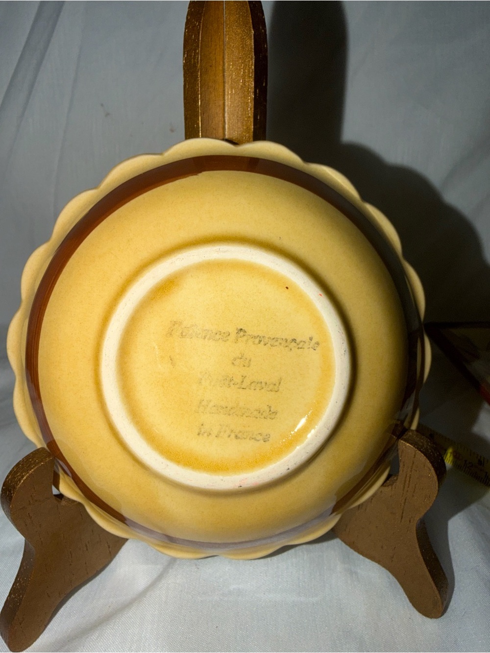 Faience Provençale du Poët-Laval France Hand-Painted 2-Piece Ceramic Set - Picture 6 of 10